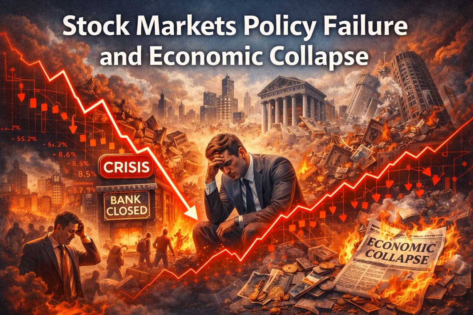 Stock Markets Policy Failure and Economic Collapse