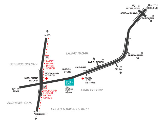 Map| How to reach ISBF Campus